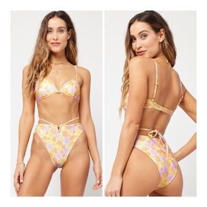 L*Space | Joy Bikini Bottom Bitsy in Oopsie Daisy